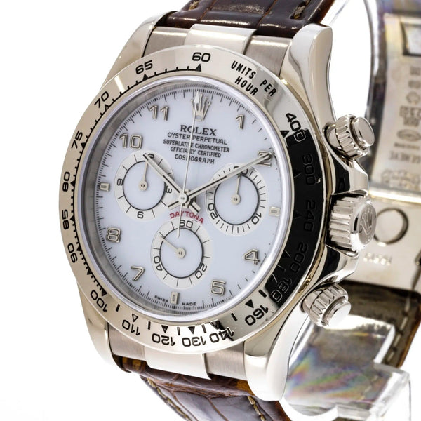 Rolex daytona shop white gold 2017