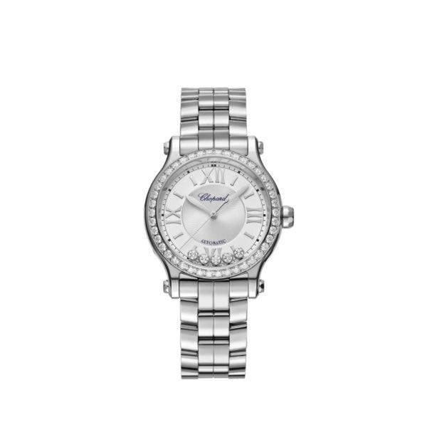 HAPPY SPORT 33 MM AUTOMATIC STAINLESS STEEL DIAMONDS