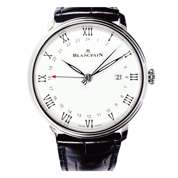 Pre owned Blancpain Villeret Gmt Date 6662 1127 55b Pre