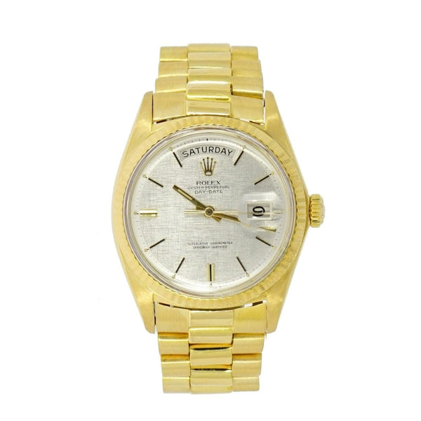 Rolex 18 2025 karat gold watch