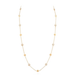 Baia Sommersa 18K Yellow Gold Mother of Pearl & Diamond Station Necklace