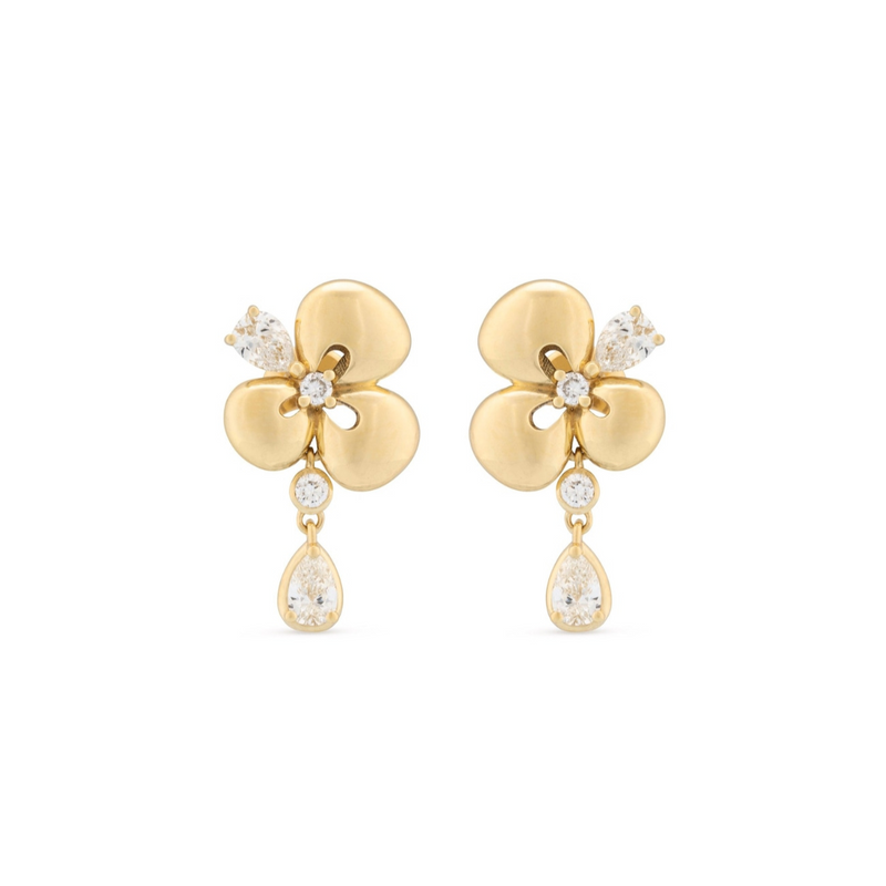 Ischia 18K Yellow Gold Diamond Drop Earrings