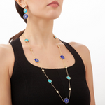 Baia Sommersa 18K Yellow Gold Lapis & Turquoise Diamonds Long Necklace