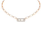 My Move 18K Rose Gold Diamond Necklace