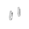 Aruba 18K White Gold Diamond Pavè Hoop Earrings