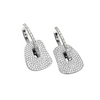 Puzzle 18K White Gold Diamond Pavè Drop Earrings