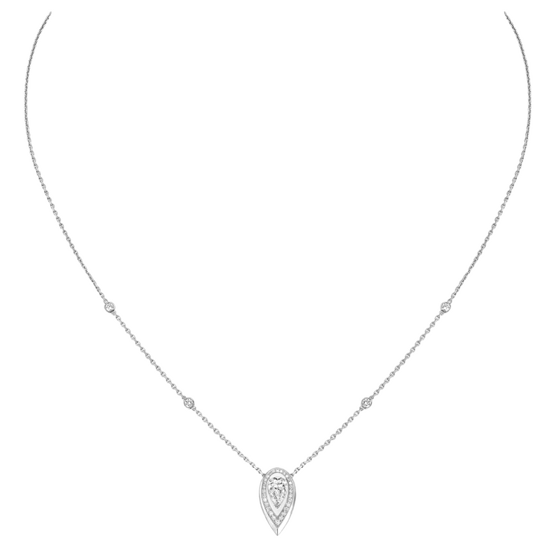 Fiery 18K White Gold & Diamond Necklace