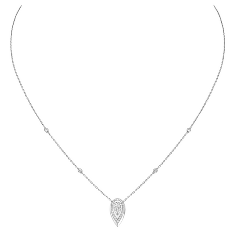 Fiery 18K White Gold & Diamond Necklace