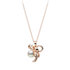 Jeux De Rubans 18K Pink Gold Akoya Cultured Pearl Pendant Necklace