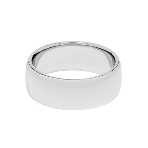 14K White Gold 9.0 European Comfort Fit Wedding Band