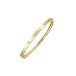 14K Yellow Gold & Diamond Bangle