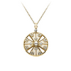 Yaguruma 18K Yellow Gold Akoya Cultured Pearlm, Pink Enamel & Diamond Pendant Necklace