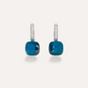 Nudo 18K Rose Gold London Blue Topaz & Diamond Pavé Classic Earrings