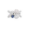 Ischia 18K White Gold Sapphire & Diamond Flower Ring