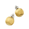 18K Yellow Gold Stud Earrings with Diamonds