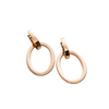 Aruba 18K Rose Gold Oval Drop Earrings