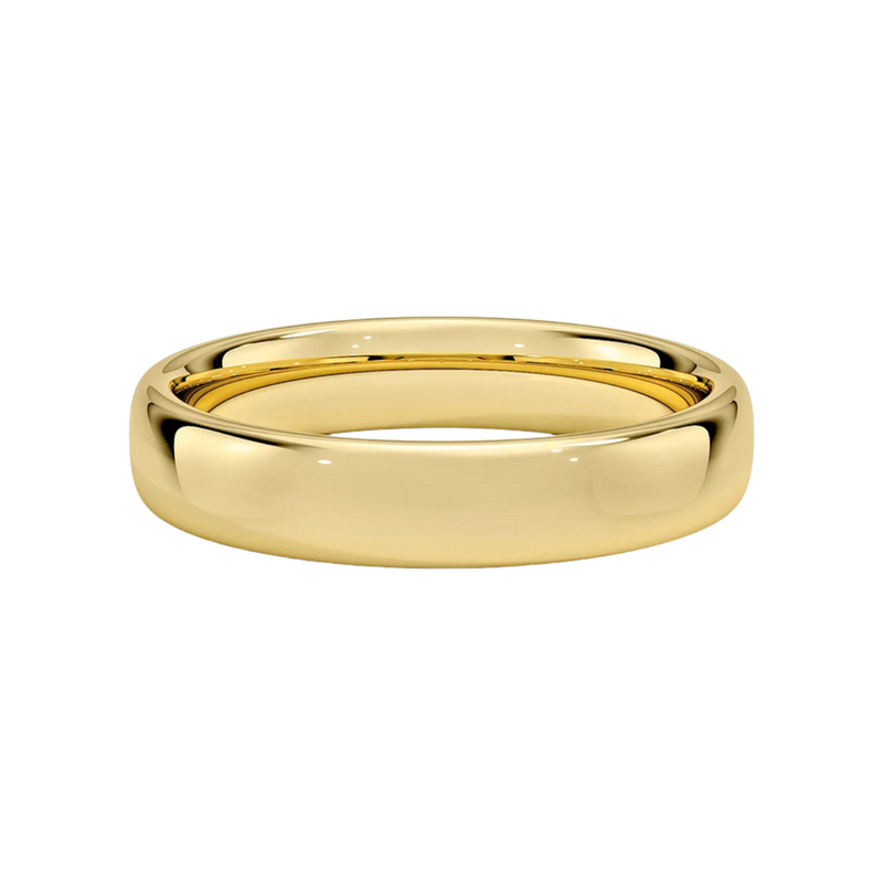 18K Yellow Gold 4.50 European Comfort Fit Wedding Band