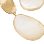 Lunaria Yellow Gold Mother of Pearl Earrings