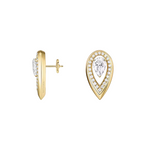 Fiery 18K Yellow Gold & Diamond Earrings