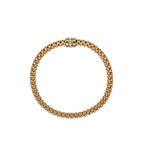 Solo 18K Yellow Gold & Diamond Rondel Bracelet