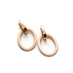 Aruba 18K Rose Gold Oval Drop Earrings