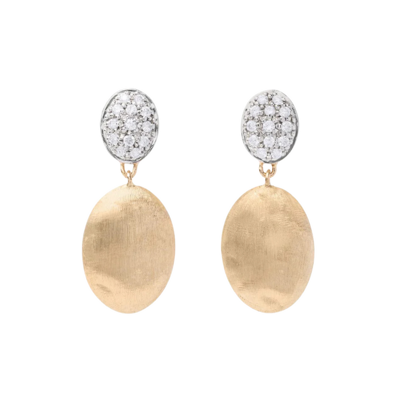 Siviglia 18K Yellow Gold & Diamond Pave Drop Earrings