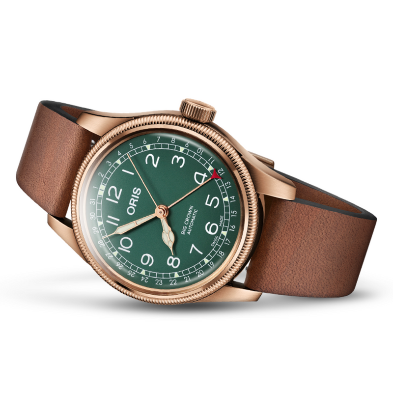 BIG CROWN BRONZE POINTER DATE - GREEN 80TH ANNIVERSARY EDITION