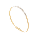 Masai 18K Yellow Gold Small Stackable Bracelet With Diamond Bar