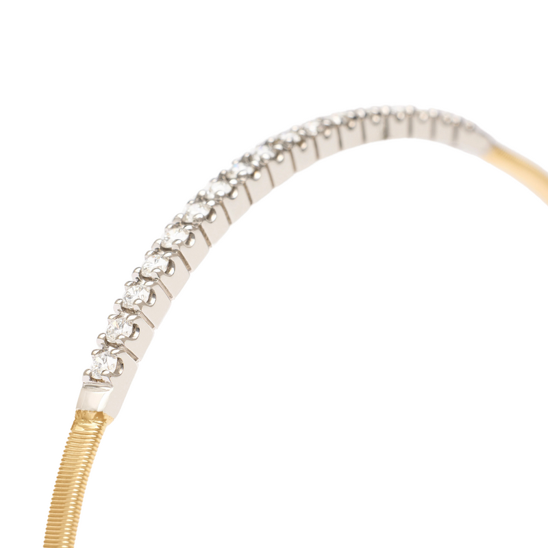 Masai 18K Yellow Gold Small Stackable Bracelet With Diamond Bar