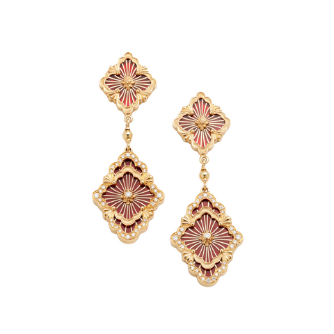 Buccellati Yellow Gold Pendant Earrings