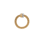 Solo 18K Yellow Gold & Diamond Rondel Ring