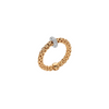 Prima 18K Yellow Gold & Diamond Rondel Ring