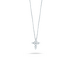 Tiny Treasures 18K White Gold Mini Diamond Cross Necklace