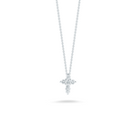 Tiny Treasures 18K White Gold Mini Diamond Cross Necklace