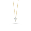 Tiny Treasures 18K Yellow Gold Mini Diamond Cross Necklace