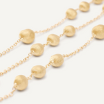 Africa 18K Yellow Gold Bead Necklace