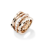 Aspis 18K Rose Gold Spinner Diamond Ring