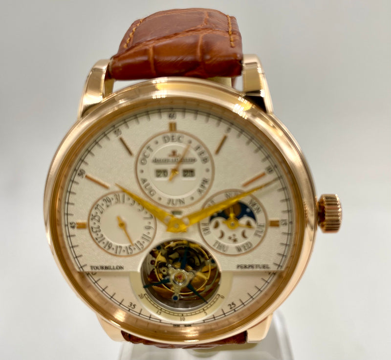 Master Grande Tradition Tourbillon Cylindrique à Quantième Perpétuel Pink gold.