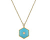 Baia Sommersa 18K Yellow Gold Diamonds & Turquoise Long Pendant Necklace