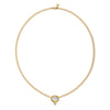 Lucrezia 18K Yellow Gold Signature Blue Moonstone & Diamond Necklace