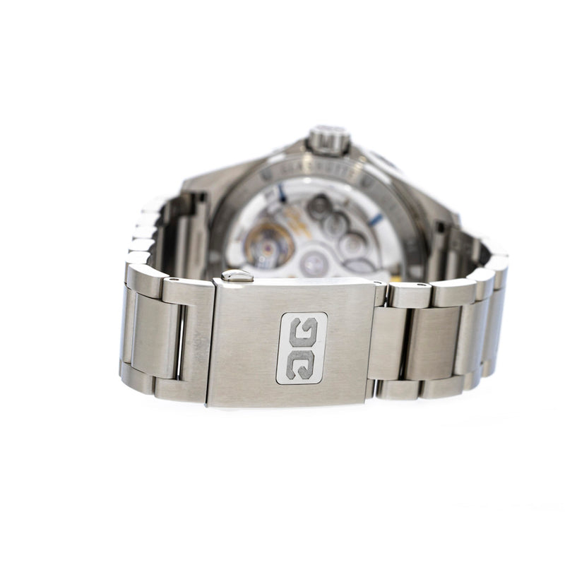 SQ  Panorama Date 43 mm in Stainless Steel.