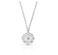 18K White Gold & Diamond Pendant