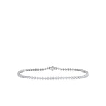 Classica 18K White Gold Round Cut Classic Diamond Tennis Bracelet