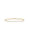 Classica 18K Yellow Gold Round Cut Classic Diamond Tennis Bracelet