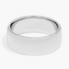 18K White Gold Plain Band 8.0mm