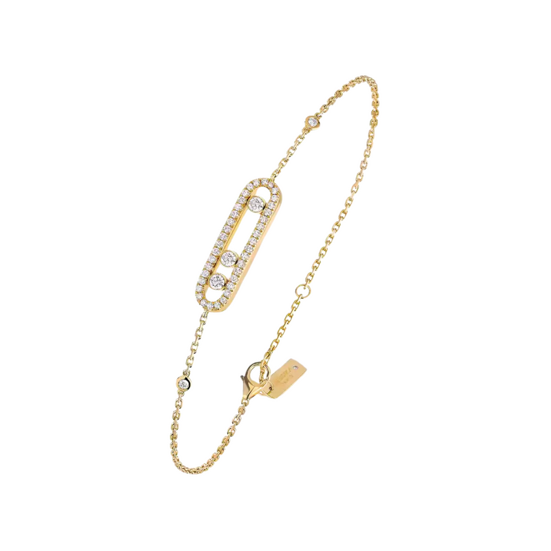 Messika Baby Move 18K Yellow Gold Diamond Bracelet