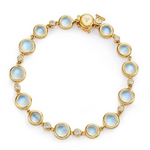 Blue Moon 18K Yellow Gold Moonstone & Diamond Link Bracelet