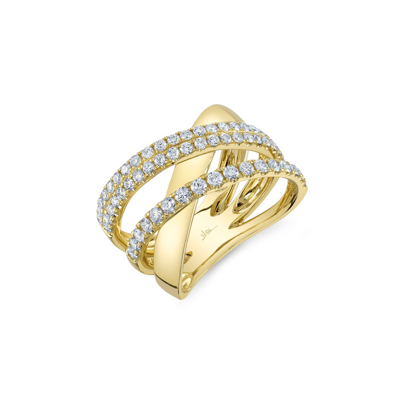 Kate 14K Yellow Gold 1.01 ct Diamond Bridge Twisting Ring
