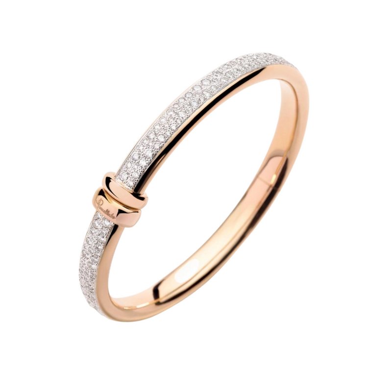 Iconica 18K Rose Gold Diamond Pavé Bangle Bracelet