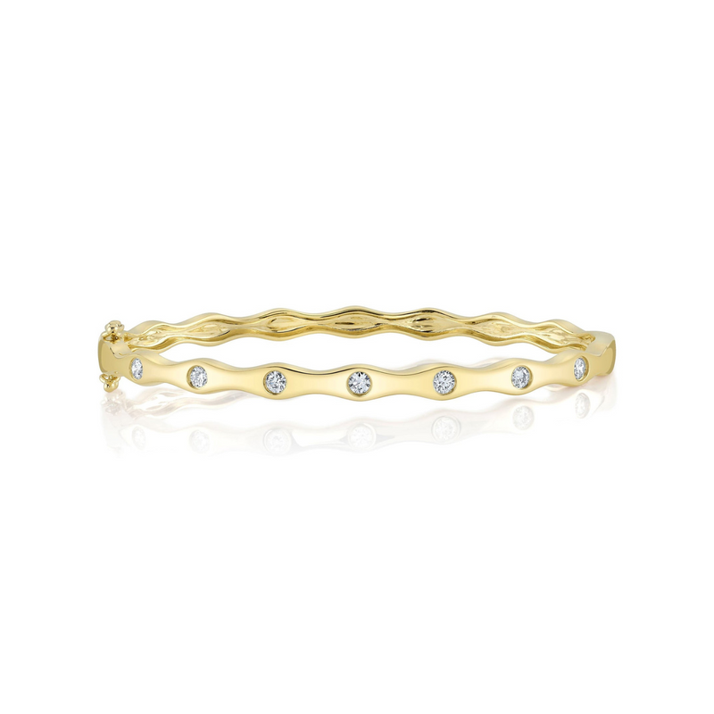 Kate 14K Yellow Gold 0.45 ct Diamond Bangle Bracelet